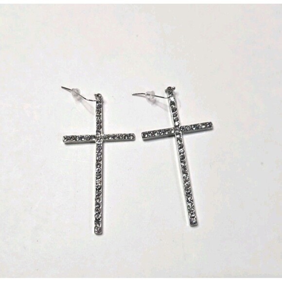 Jewelry Lot Cross Religious Crystal Theme Clean Curated Bundle Free Gift - Picture 14 of 16